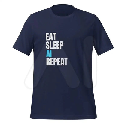 EAT SLEEP AI REPEAT T-Shirt 5 (unisex) - Navy / M