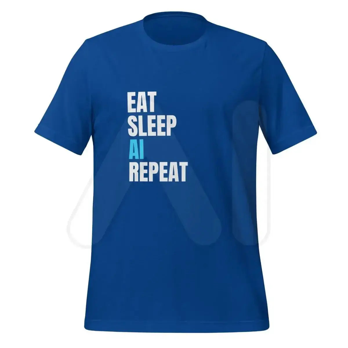 EAT SLEEP AI REPEAT T-Shirt 5 (unisex) - True Royal / M