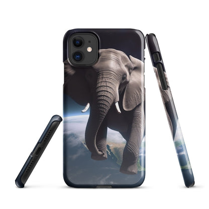 Elephant Floating in Space Snap Case for iPhone® - iPhone 11 - AI Store