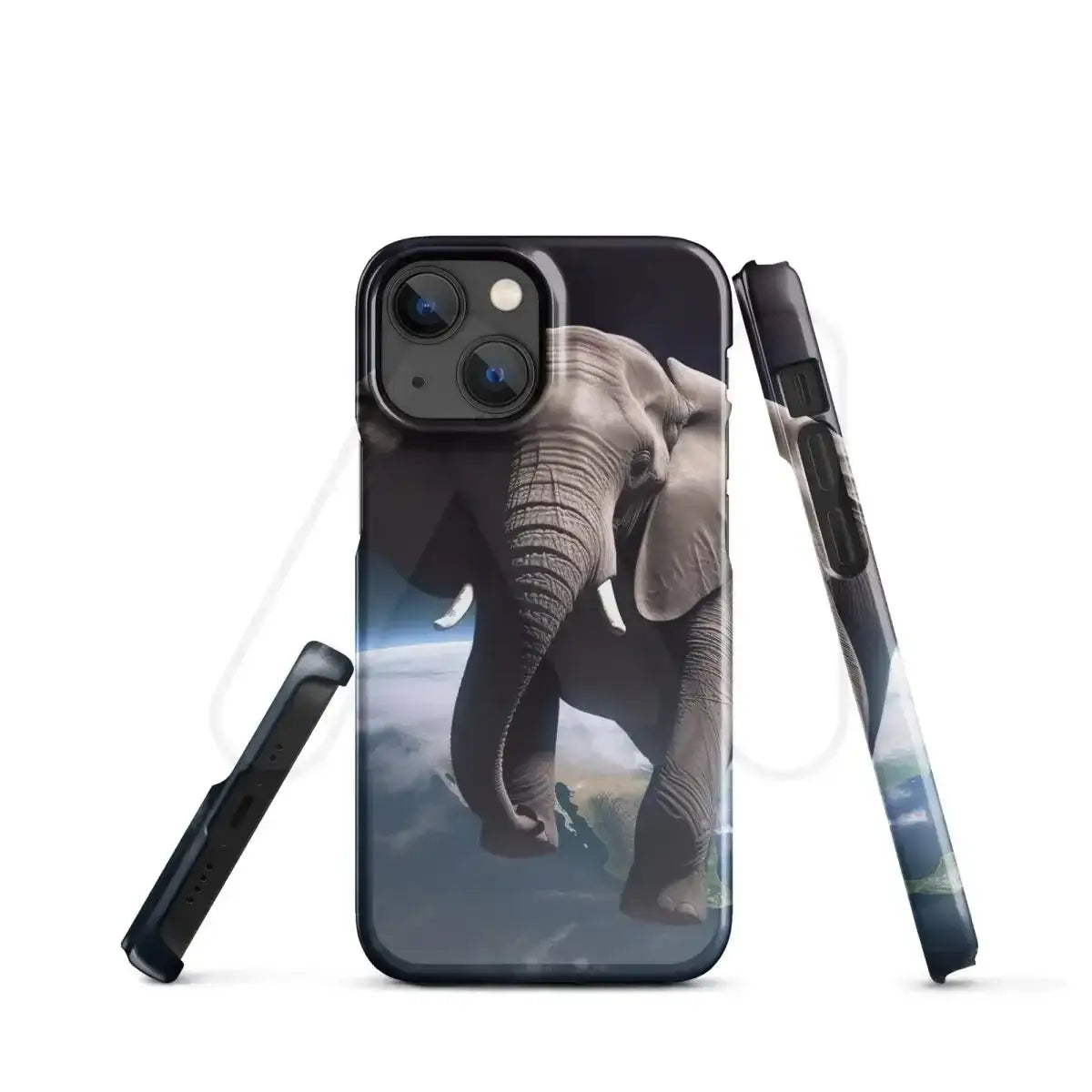 Elephant Floating in Space Snap Case for iPhone® - iPhone 13 Mini