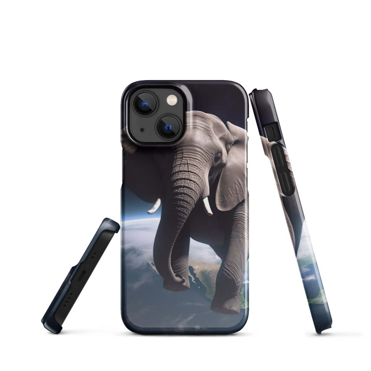 Elephant Floating in Space Snap Case for iPhone® - iPhone 13 Mini - AI Store