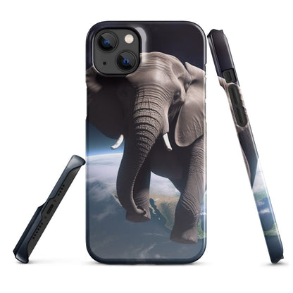 Elephant Floating in Space Snap Case for iPhone® - iPhone 14 Plus - AI Store