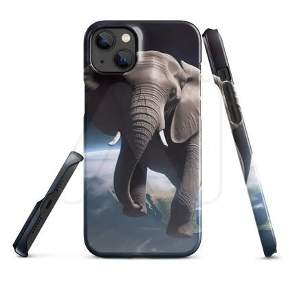 Elephant Floating in Space Snap Case for iPhone® - iPhone 14 Plus