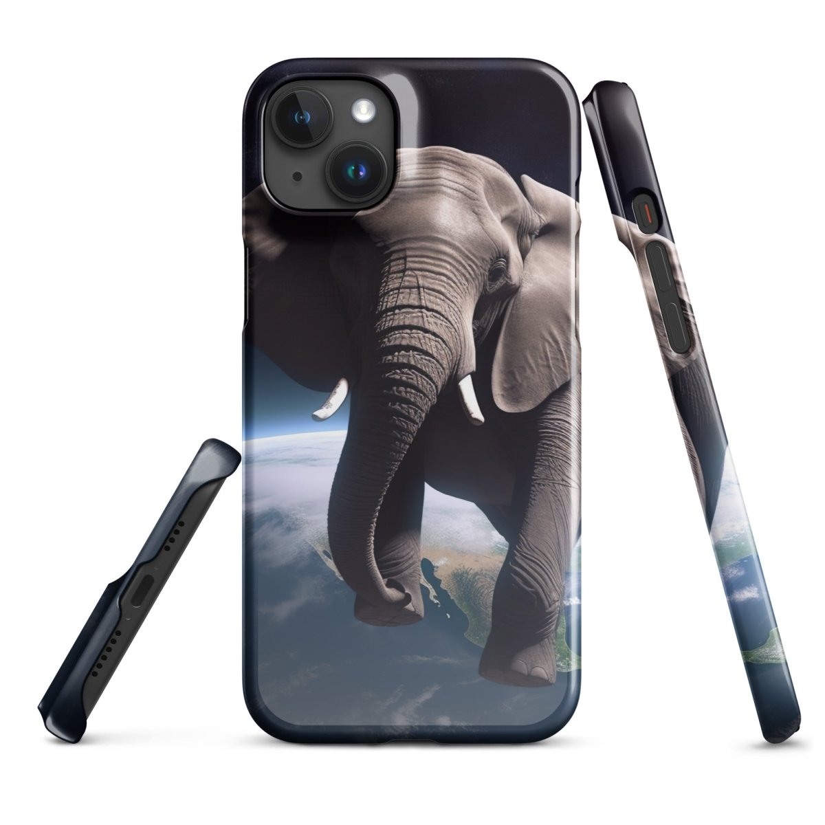 Elephant Floating in Space Snap Case for iPhone® - iPhone 15 Plus - AI Store