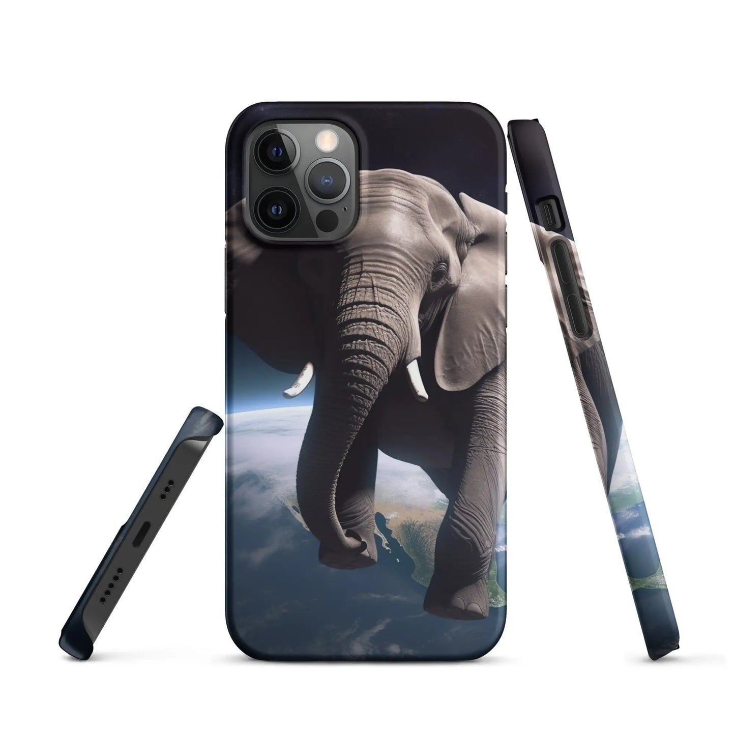 Elephant Floating in Space Snap Case for iPhone® - Matte / iPhone 12 Pro