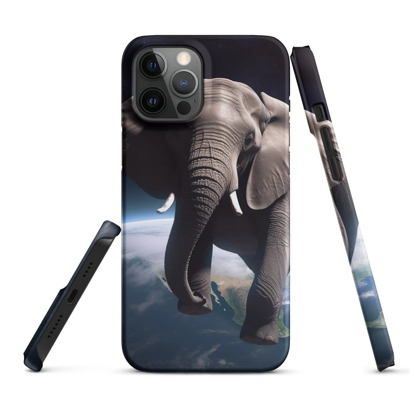 Elephant Floating in Space Snap Case for iPhone® - Matte / iPhone 12 Pro Max