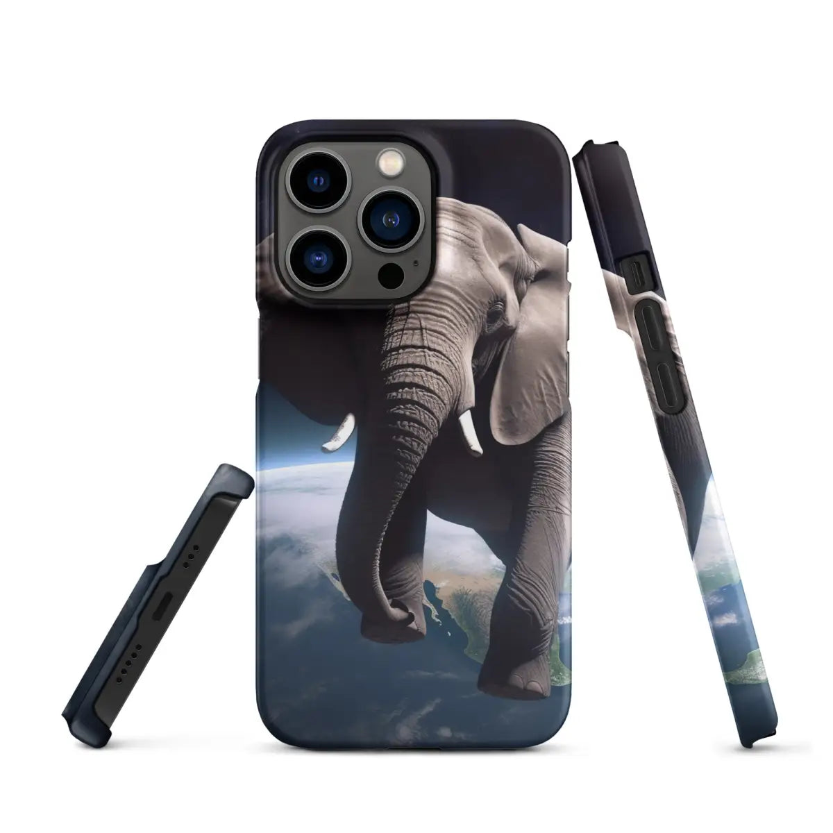 Elephant Floating in Space Snap Case for iPhone® - Matte / iPhone 13 Pro