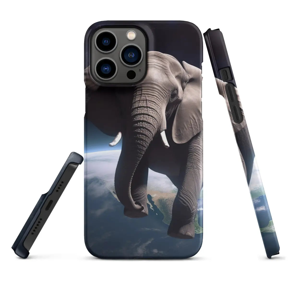 Elephant Floating in Space Snap Case for iPhone® - Matte / iPhone 13 Pro Max