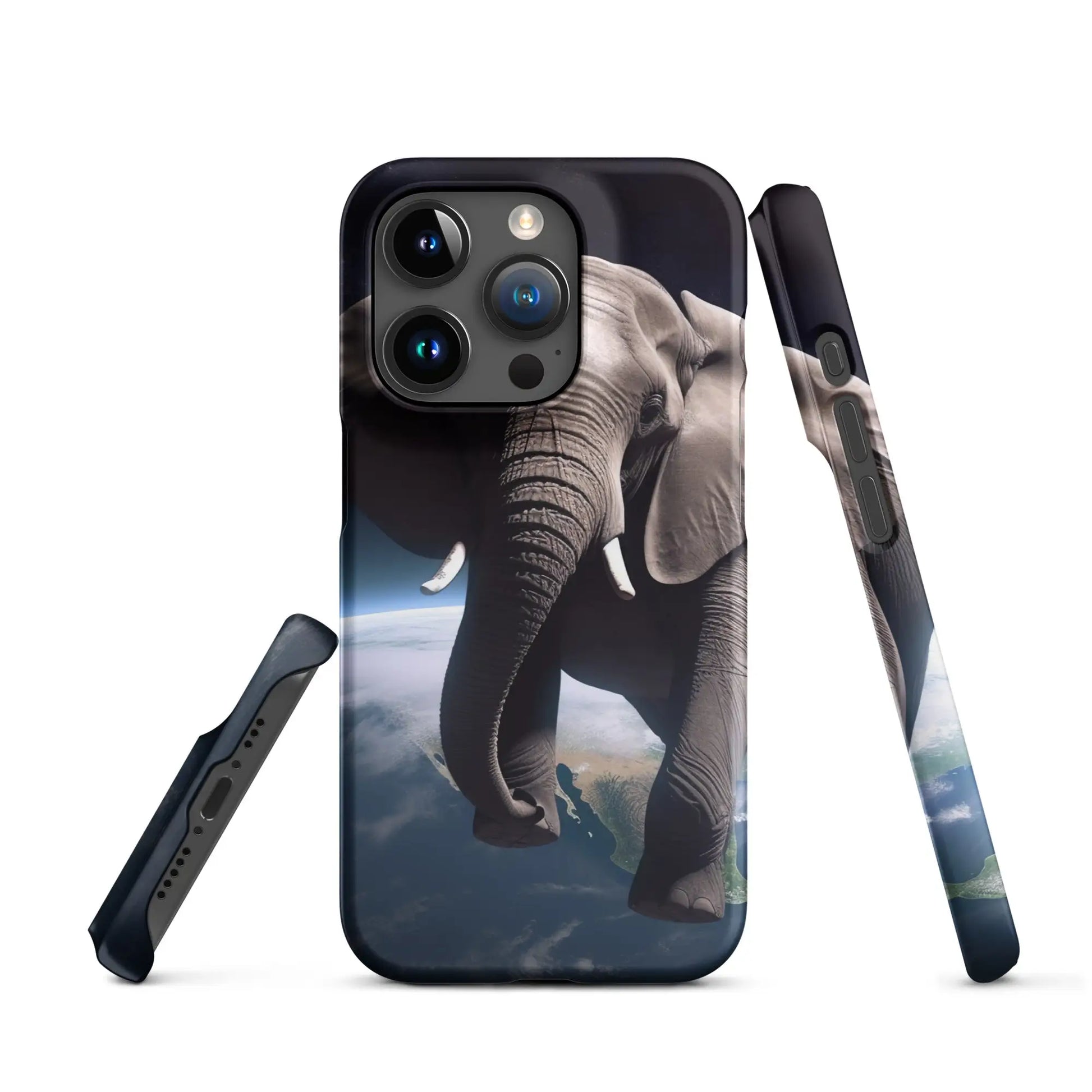 Elephant Floating in Space Snap Case for iPhone® - Matte / iPhone 15 Pro