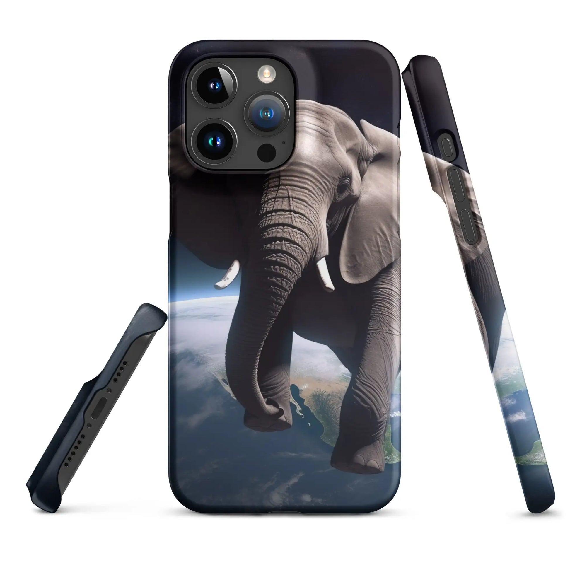 Elephant Floating in Space Snap Case for iPhone® - Matte / iPhone 15 Pro Max