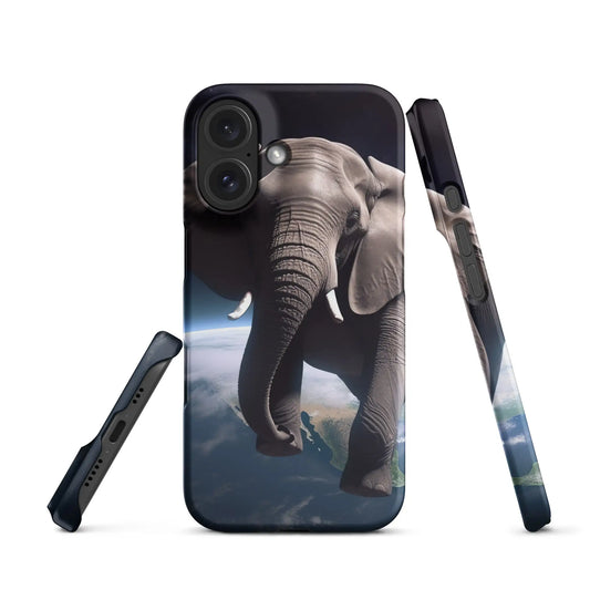 The Elephant Floating in Space Snap Case for Iphone® Matte / Iphone 16.