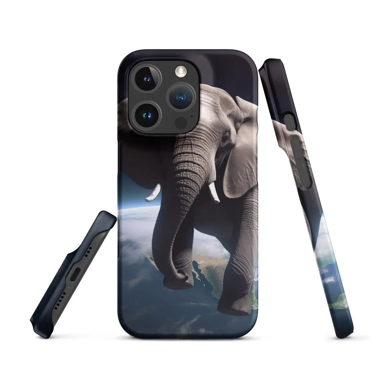 Elephant Floating in Space Snap Case for iPhone® - Matte / iPhone 16 Pro