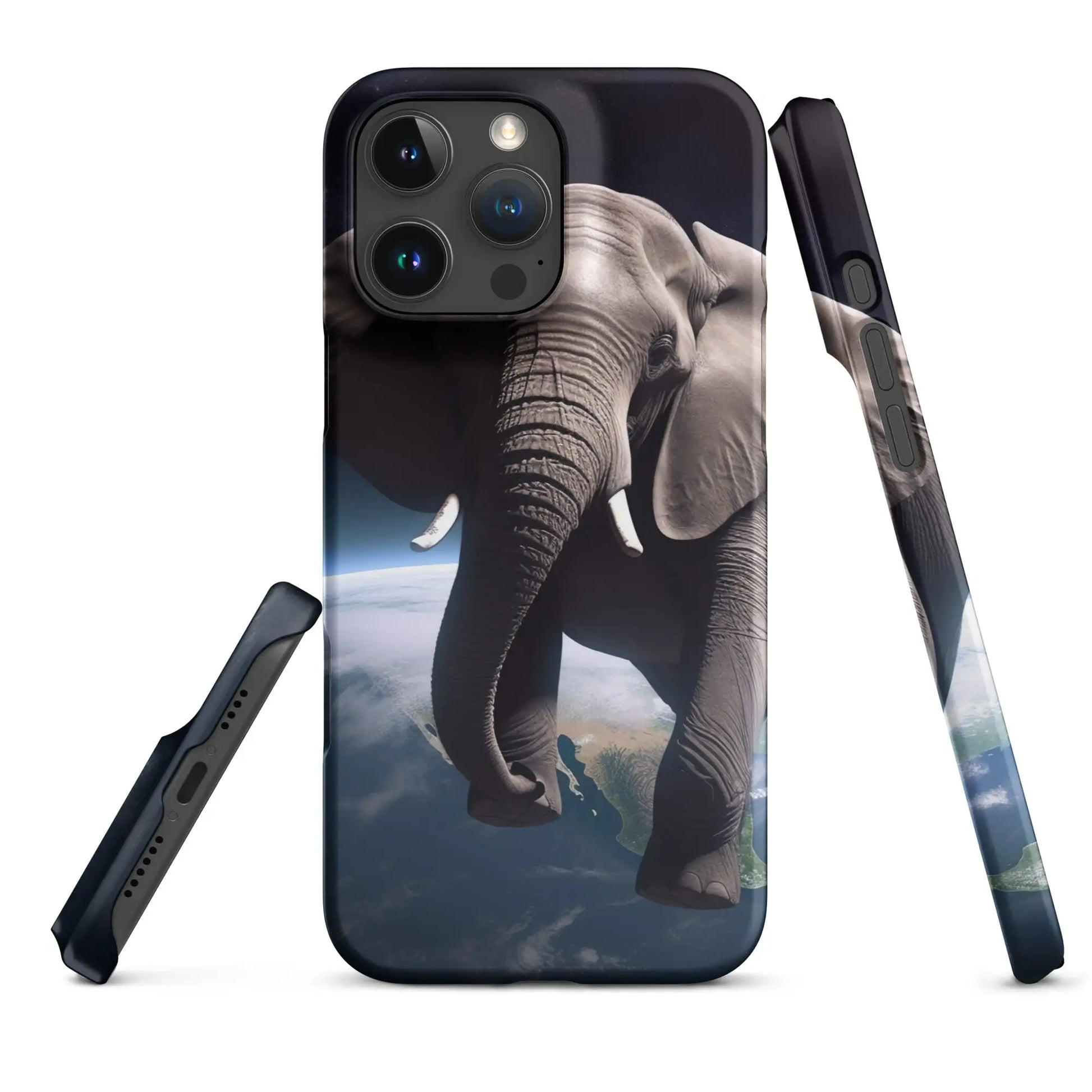 Elephant Floating in Space Snap Case for iPhone® - Matte / iPhone 16 Pro Max