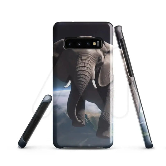 The Elephant Floating in Space Snap Case for Samsung® Samsung Galaxy S10.