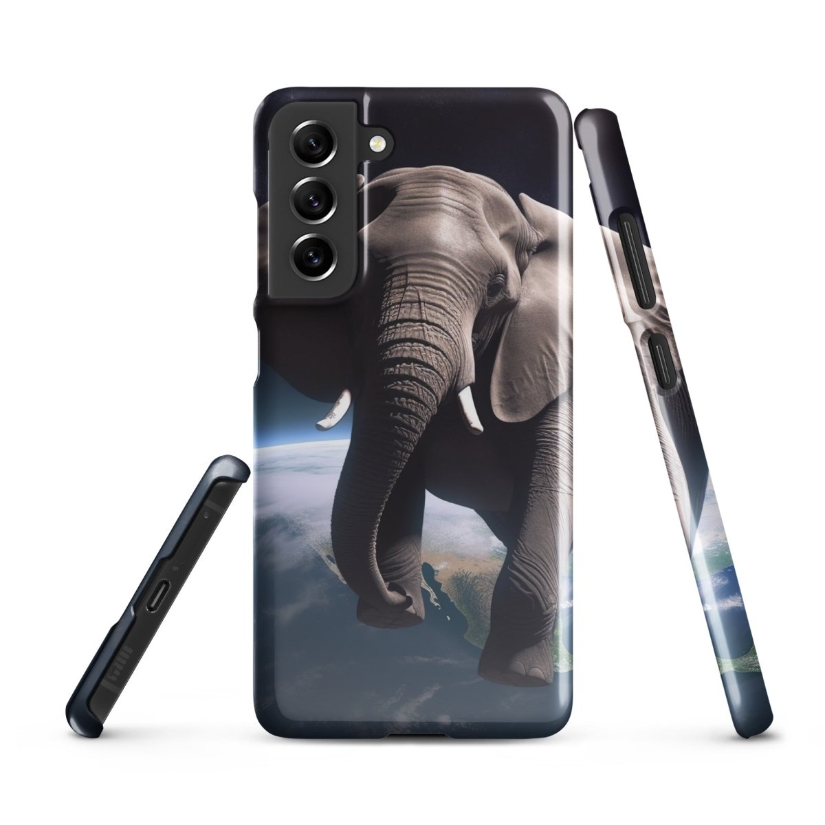 Elephant Floating in Space Snap Case for Samsung® - Samsung Galaxy S21 FE - AI Store
