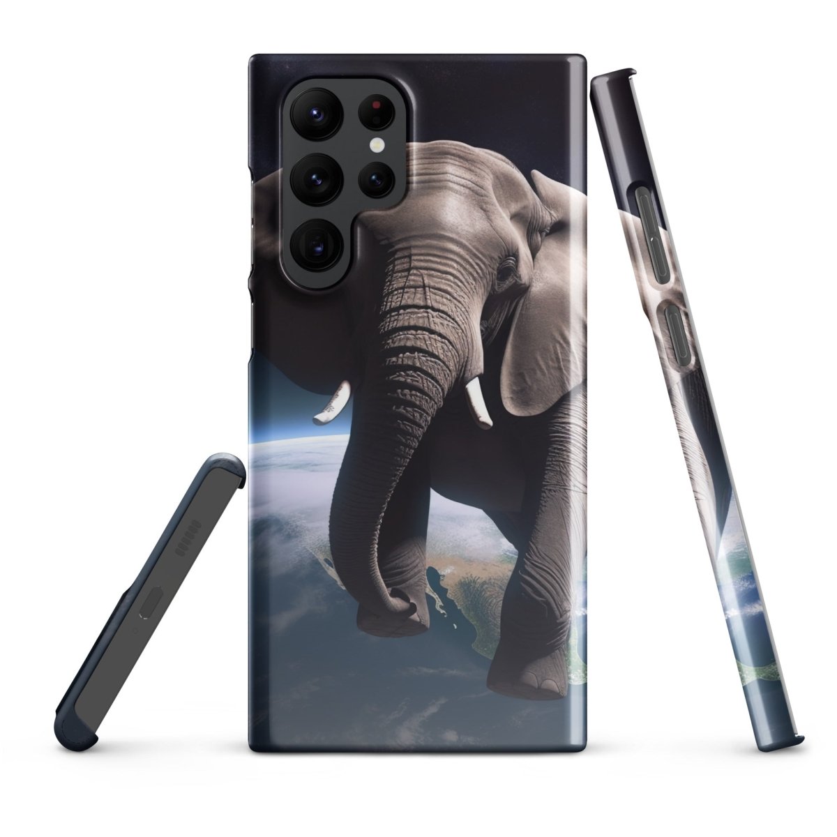 Elephant Floating in Space Snap Case for Samsung® - Samsung Galaxy S22 Ultra - AI Store