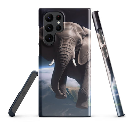 Elephant Floating in Space Snap Case for Samsung® - Samsung Galaxy S22 Ultra - AI Store