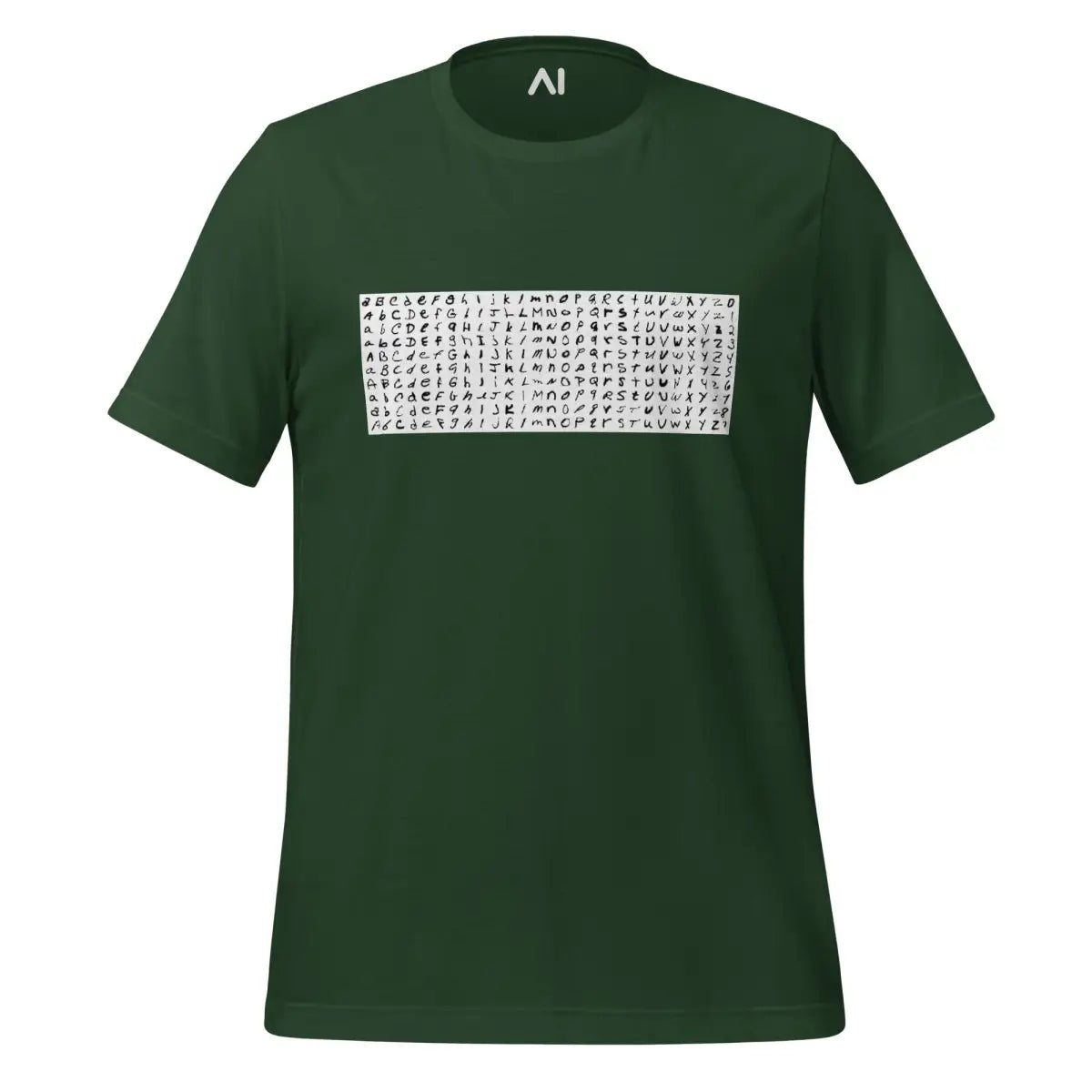 EMNIST Dataset T-Shirt (unisex) - Forest / M