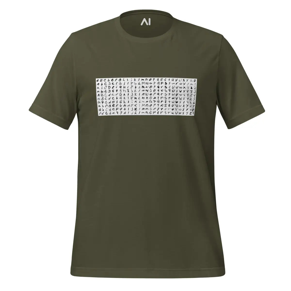 EMNIST Dataset T-Shirt (unisex) - Military Green / M