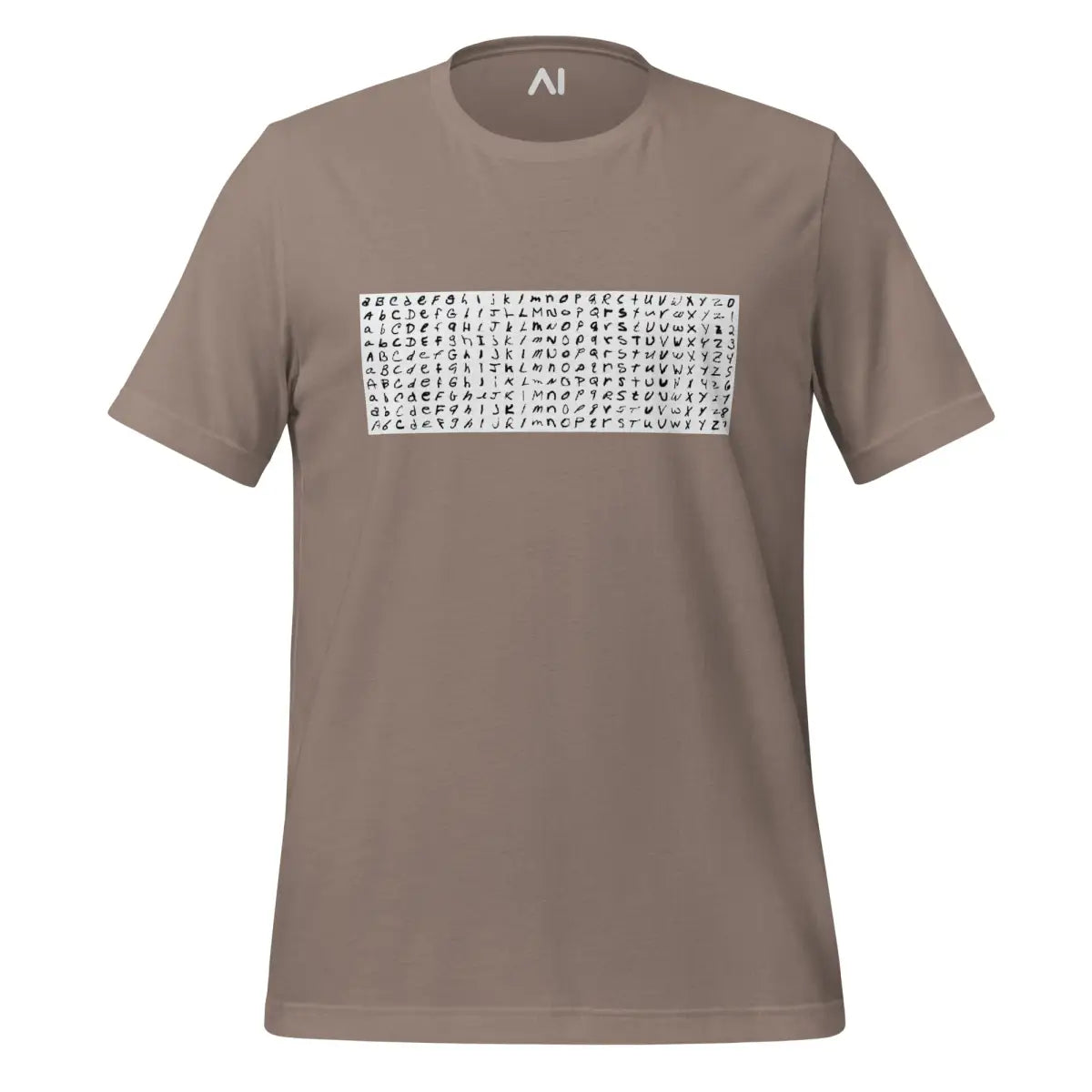 EMNIST Dataset T-Shirt (unisex) - Pebble / M