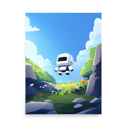 Floating Robot Poster (children)