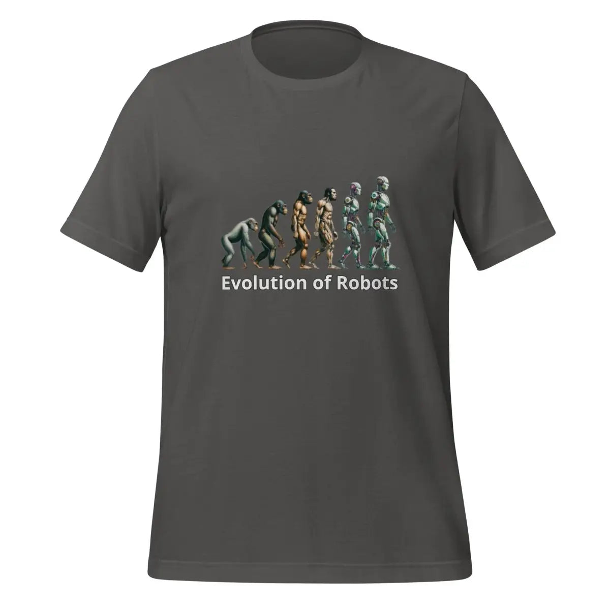 Evolution of Robots T-Shirt (unisex) - Asphalt / M