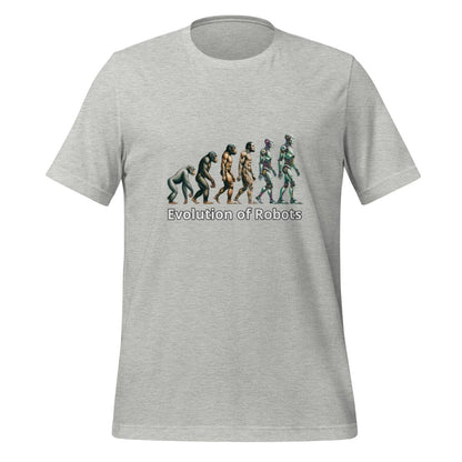 Evolution of Robots T-Shirt (unisex) - Athletic Heather - AI Store