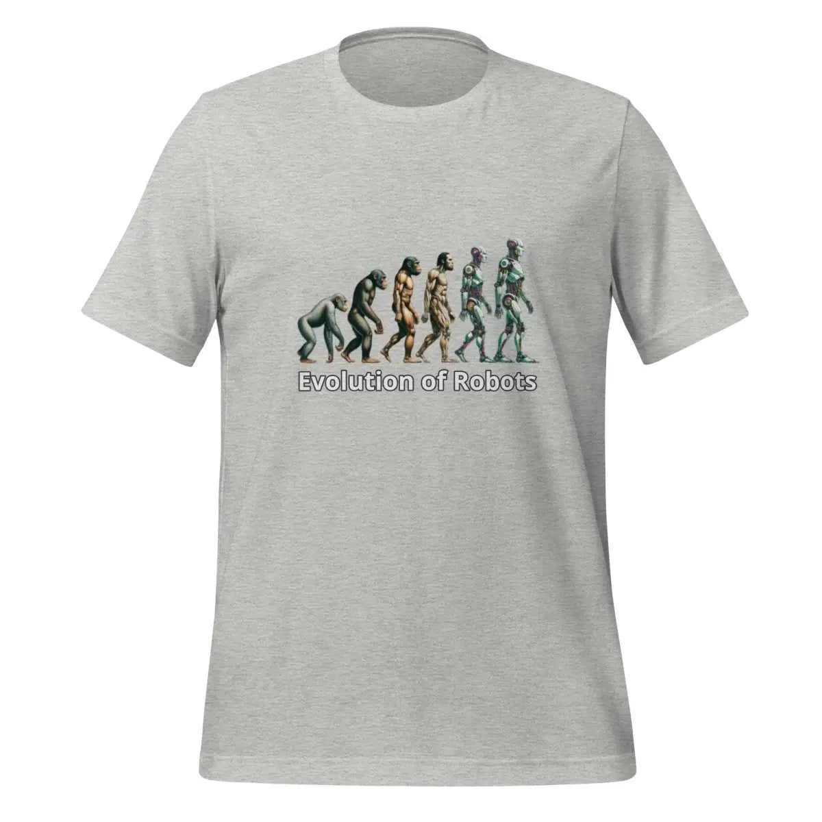 Evolution of Robots T-Shirt (unisex) - Athletic Heather / M