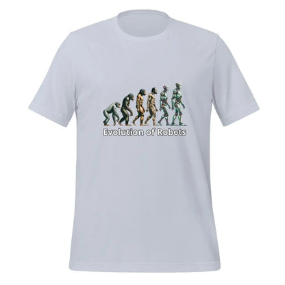 Evolution of Robots T-Shirt (unisex) - Light Blue / M