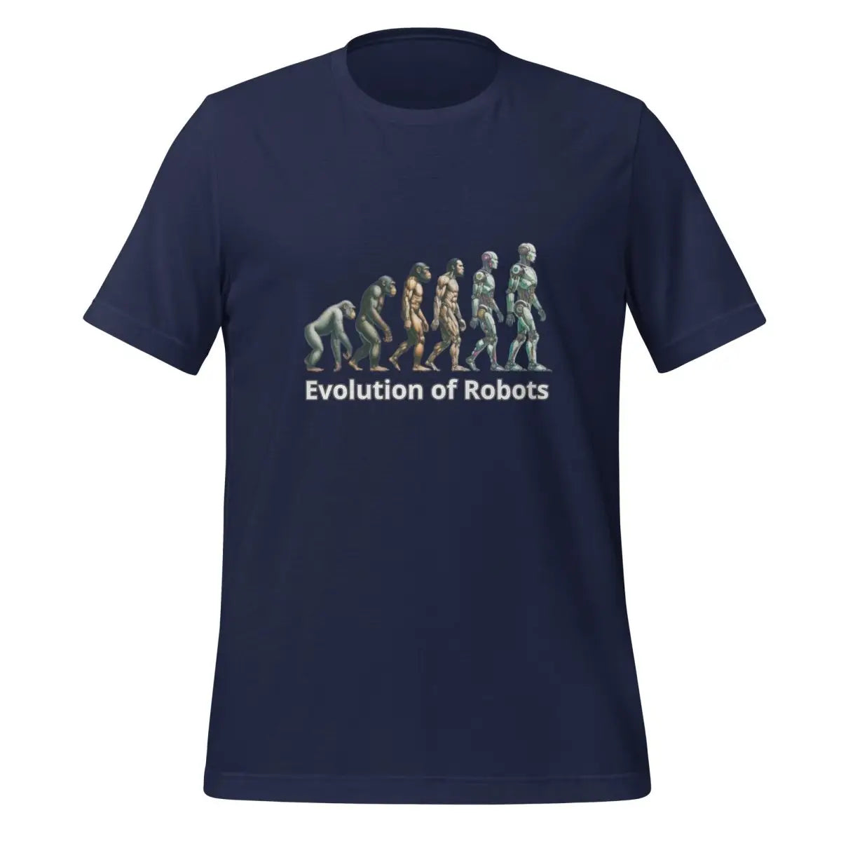 Evolution of Robots T-Shirt (unisex) - Navy / M