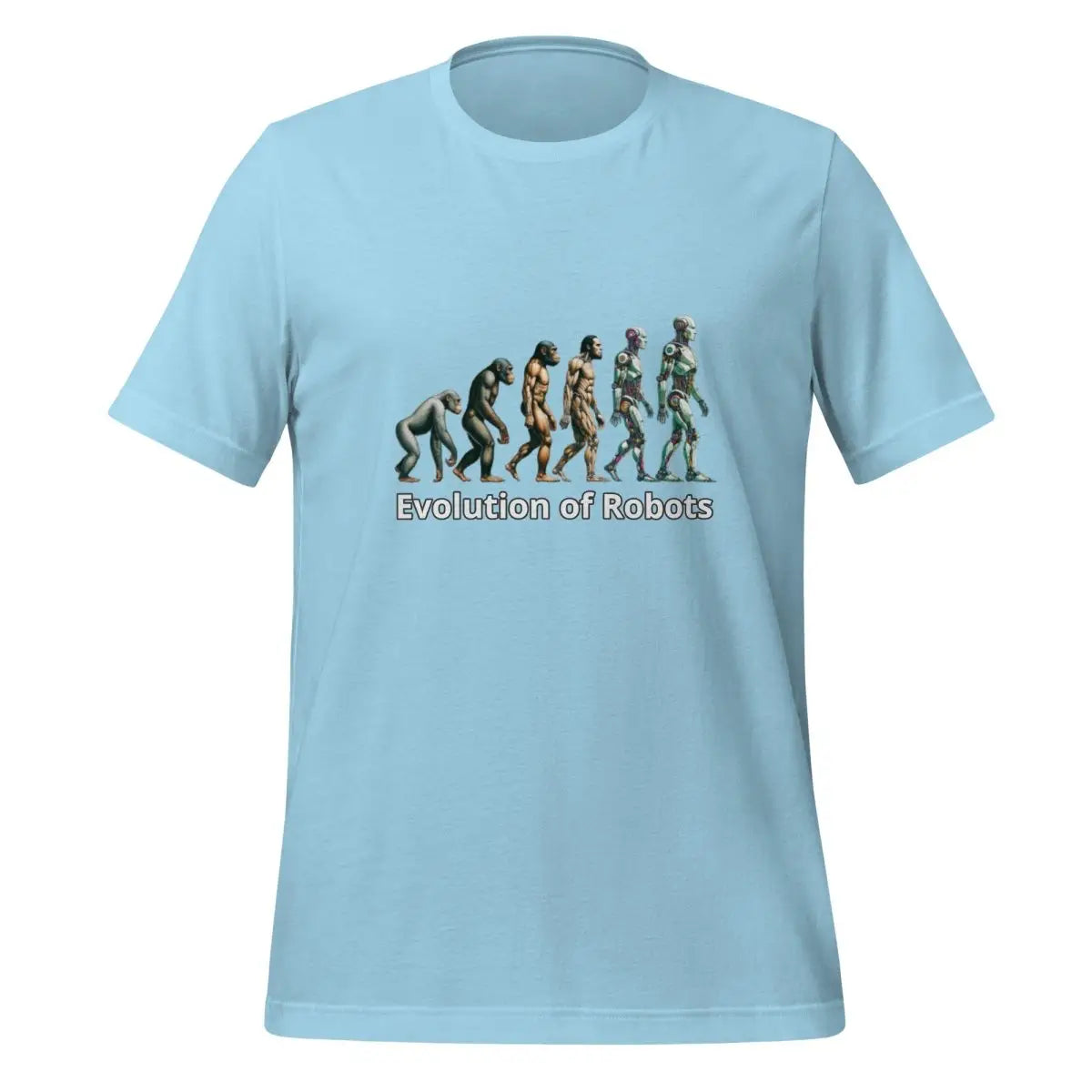 Evolution of Robots T-Shirt (unisex) - Ocean Blue / M