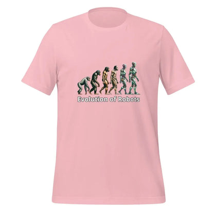 Evolution of Robots T-Shirt (unisex) - Pink / M