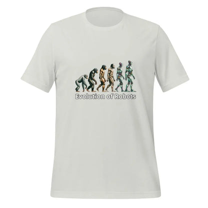 Evolution of Robots T-Shirt (unisex) - Silver / M