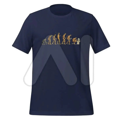 Evolution of the Programmer T-Shirt (unisex) - Navy / M