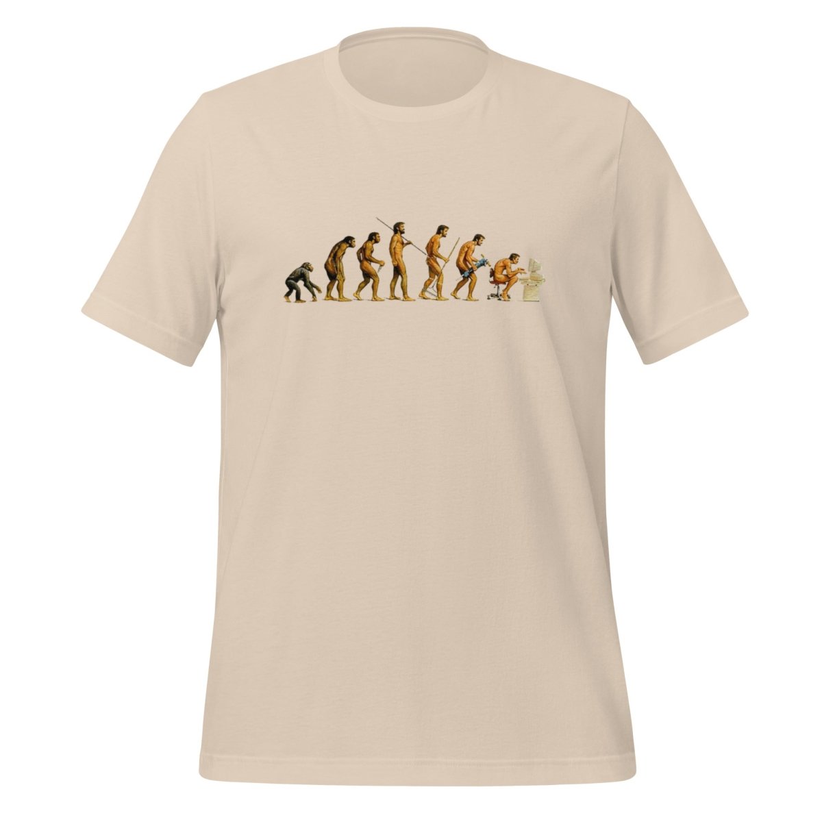 Evolution of the Programmer T - Shirt (unisex) - Soft Cream - AI Store