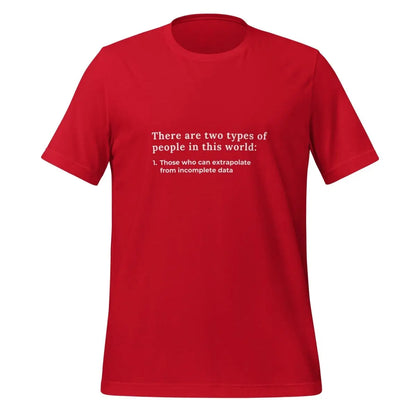 The Extrapolation T-shirt (unisex) Red / m.