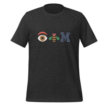 Eye Bee M Logo T - Shirt (unisex) - Dark Grey Heather - AI Store