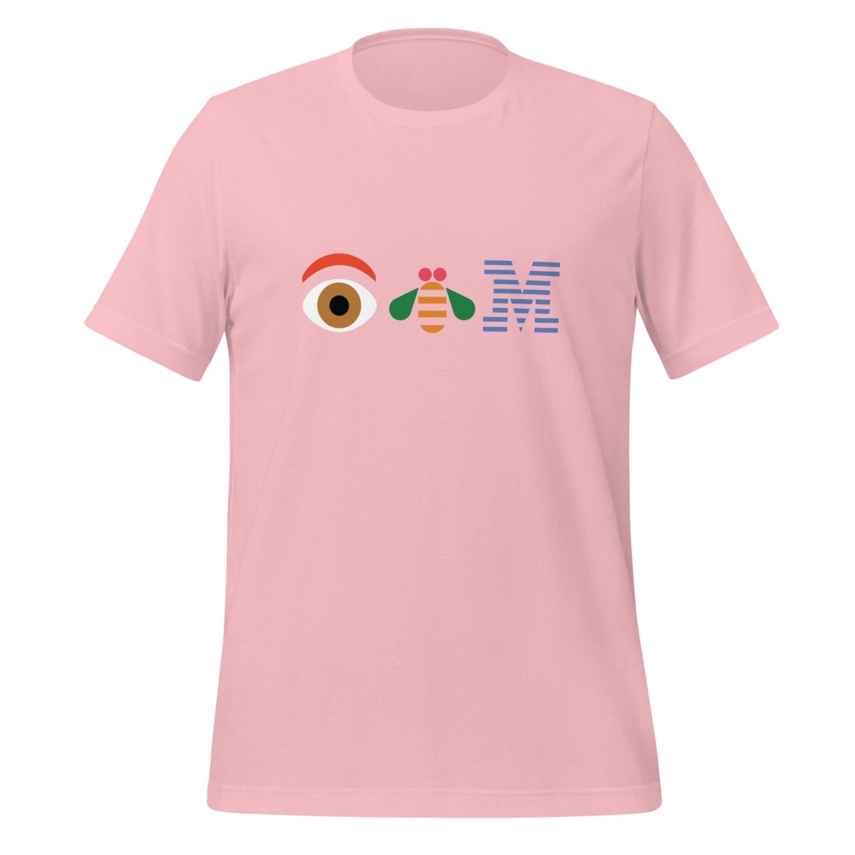 Eye Bee M Logo T - Shirt (unisex) - Pink - AI Store