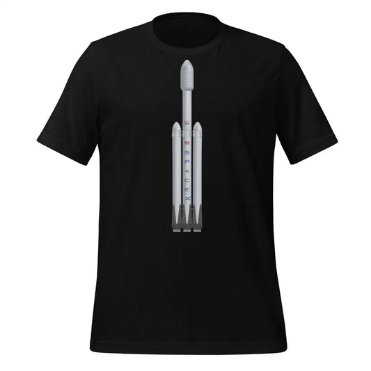 The Falcon Heavy Rocket T-shirt (unisex) Black / m.