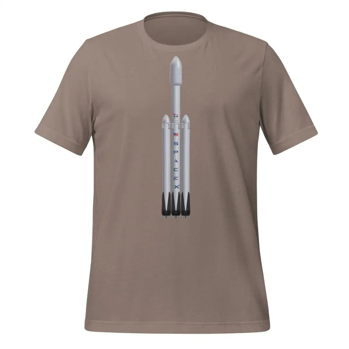 Falcon Heavy Rocket T-Shirt (unisex) - Pebble / M