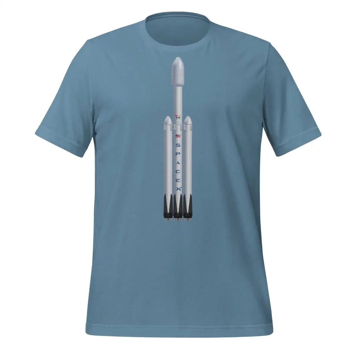 Falcon Heavy Rocket T-Shirt (unisex) - Steel Blue / M