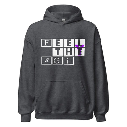 Feel the AGI Hoodie 3 (unisex) - Dark Heather / M