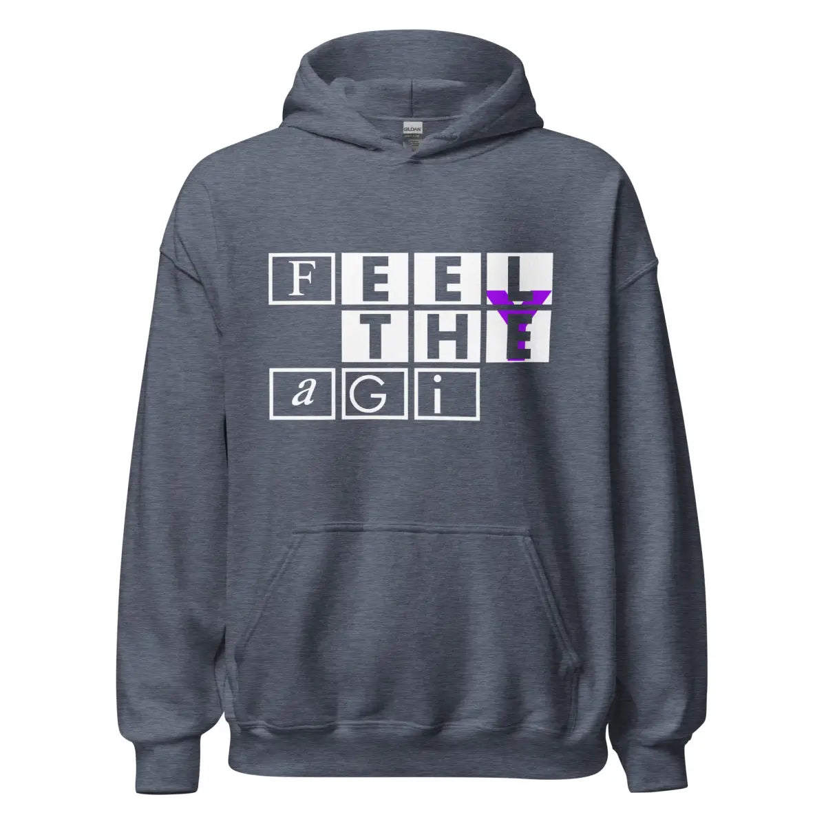 Feel the AGI Hoodie 3 (unisex) - Heather Sport Dark Navy / M