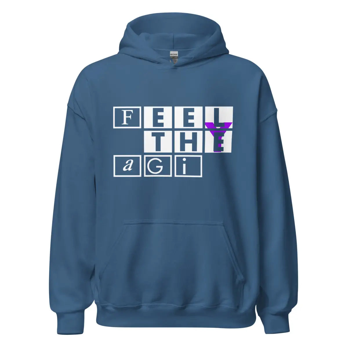 Feel the AGI Hoodie 3 (unisex) - Indigo Blue / M