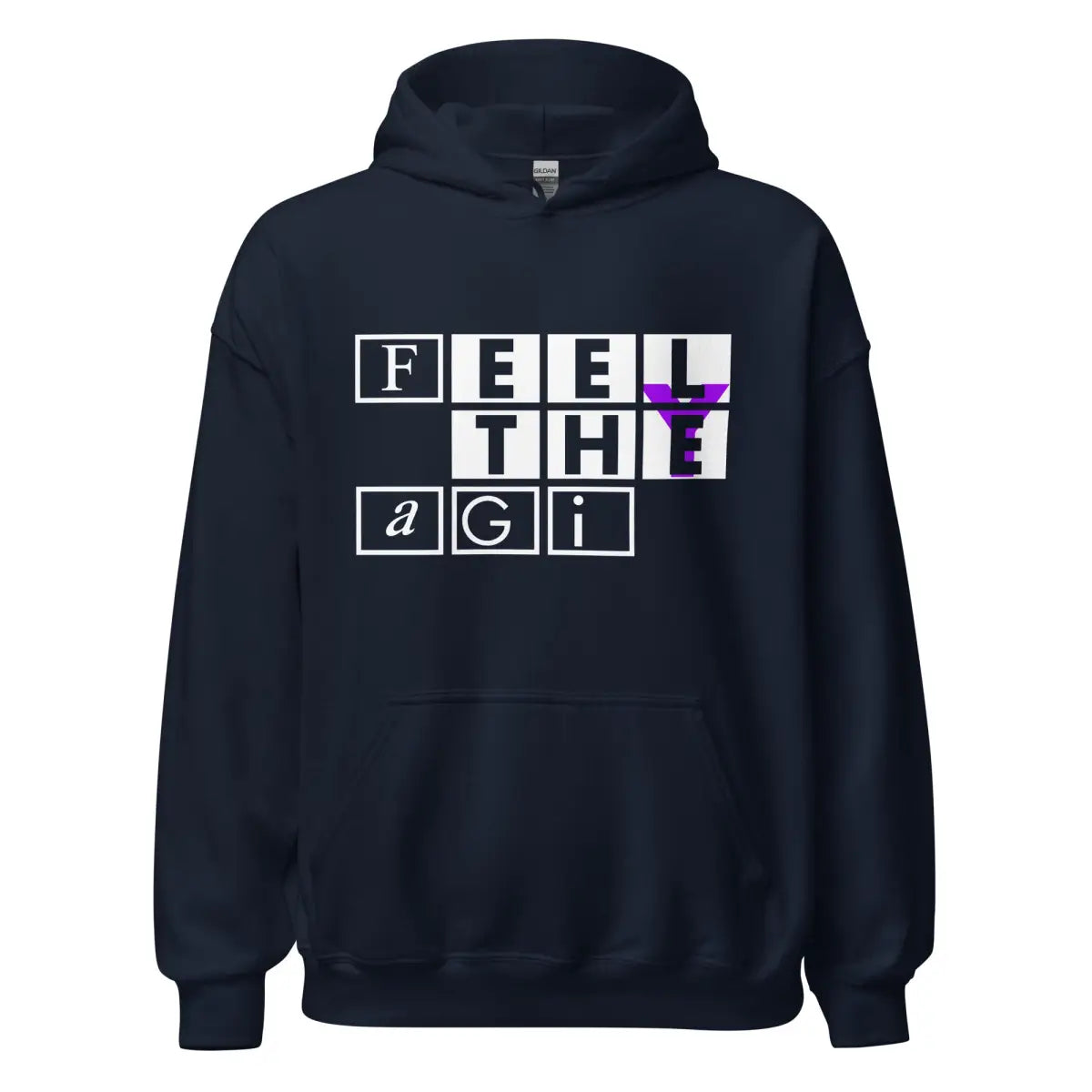 Feel the AGI Hoodie 3 (unisex) - Navy / M