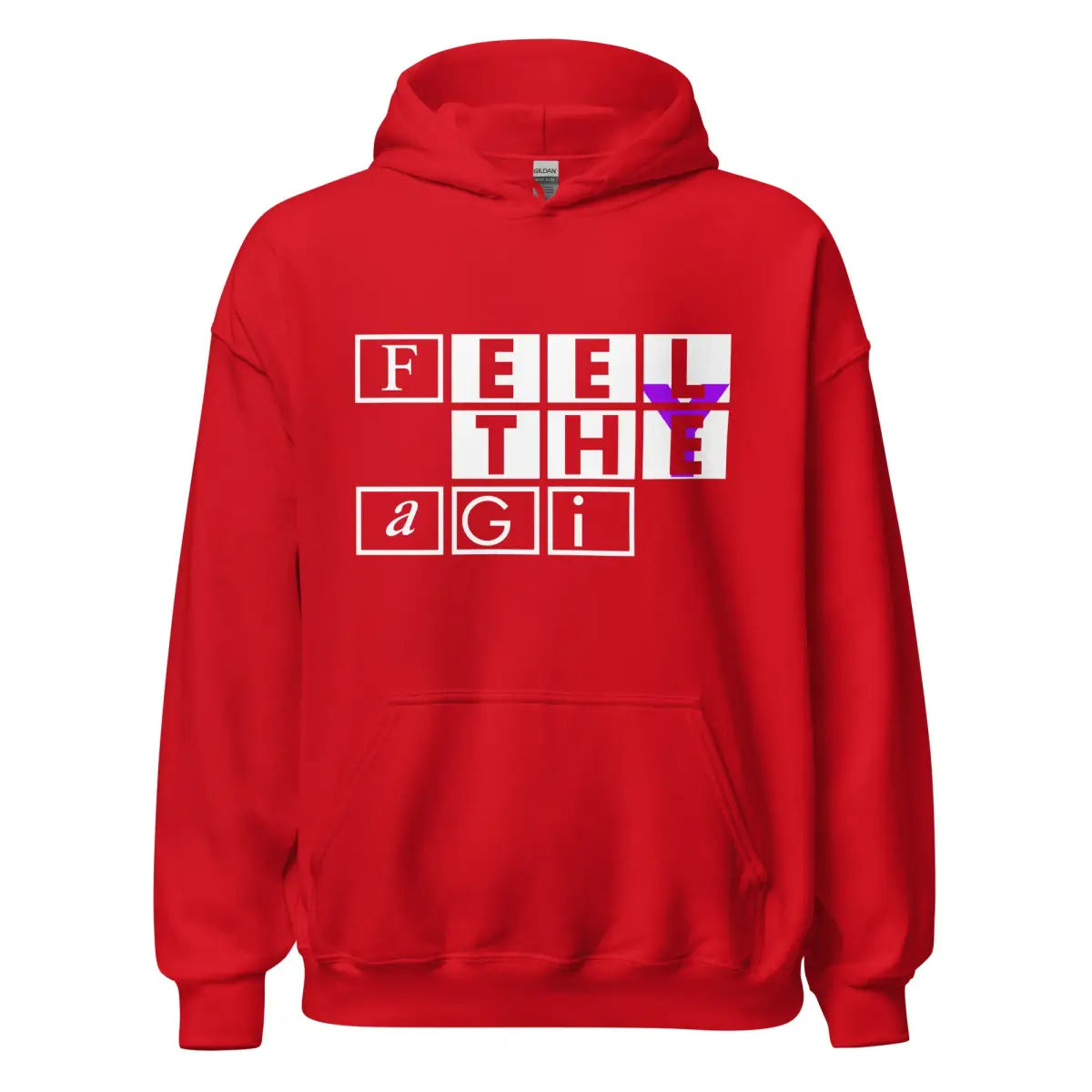 Feel the AGI Hoodie 3 (unisex) - Red / M