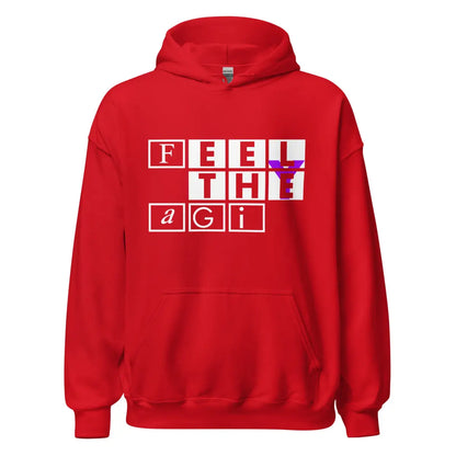 Feel the AGI Hoodie 3 (unisex) - Red / M