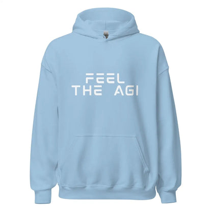 Feel the AGI Hoodie 4 (unisex) - Light Blue / M