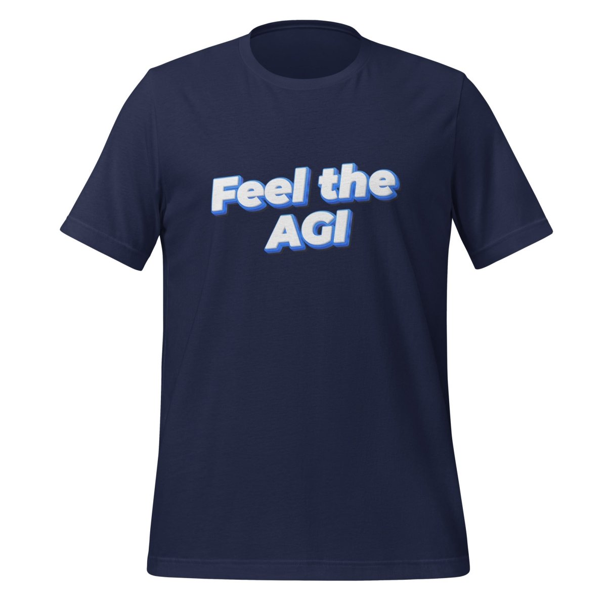 Feel the AGI T - Shirt 2 (unisex) - Navy - AI Store