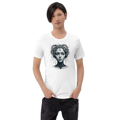 Female Gear Head Robot T-Shirt 2 (unisex)